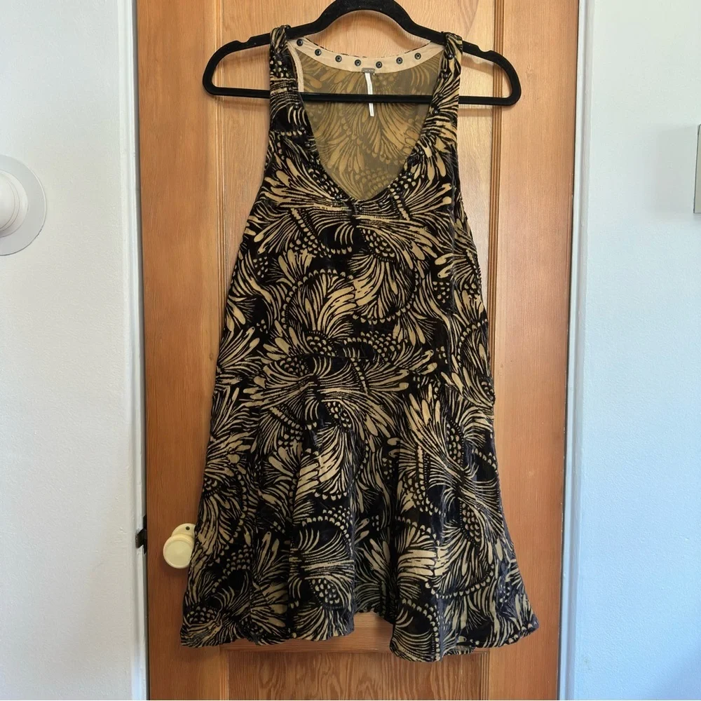 free people ellie velvet burnout mini dress